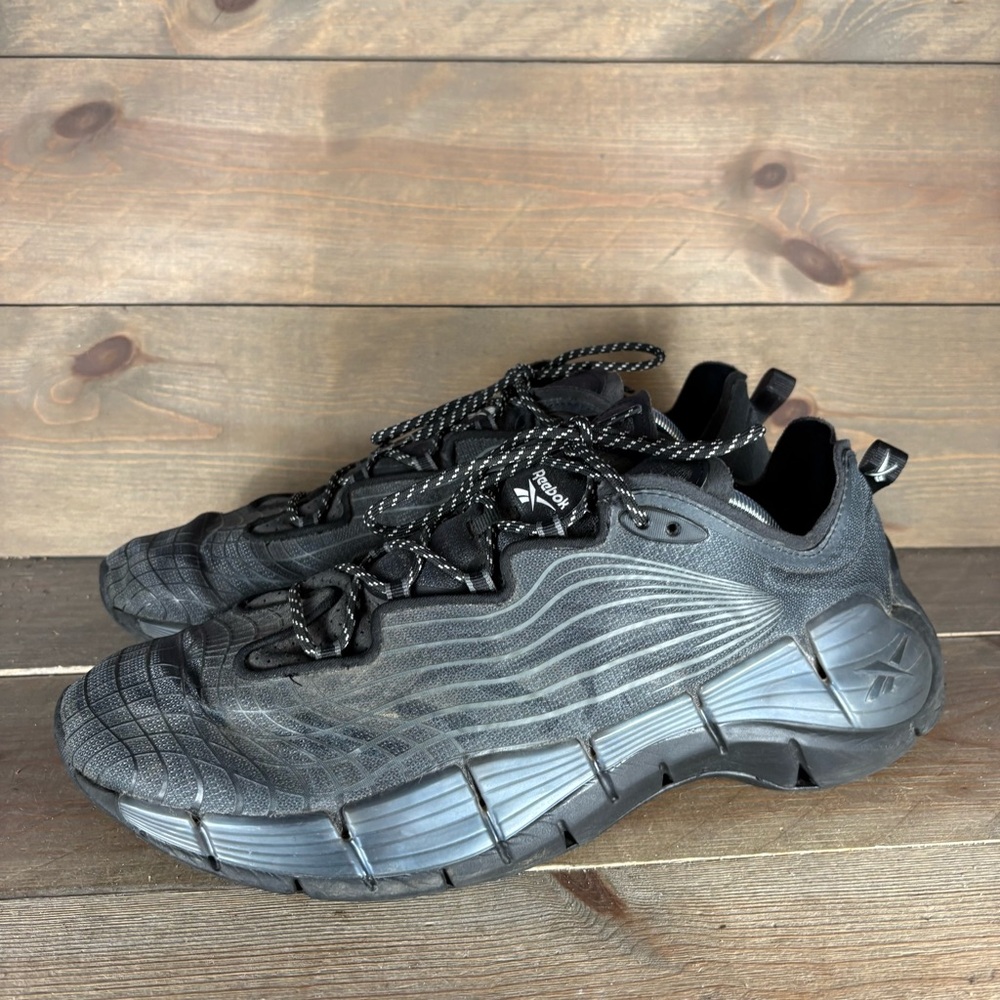 Reebok Zig Kinetica 2 mens size 12 shoes black athletic running sneakers